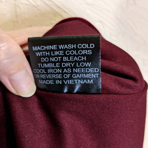 Midnight Doll Velvet Cocktail Dress Womens 5 Burgundy Dark Romantic Formal Mini - Picture 6 of 7